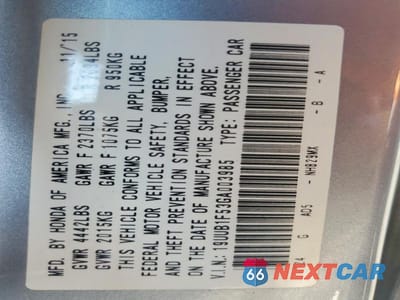 Zdjęcie 12 z 12 samochodu: 2016 ACURA TLX TECH VIN:19UUB1F53GA003985 - miniatura