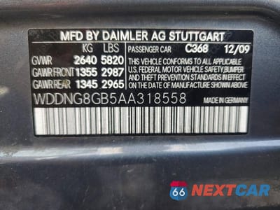 Zdjęcie 12 z 12 samochodu: 2010 MERCEDES-BENZ S 550 4MATIC VIN:WDDNG8GB5AA318558 - miniatura