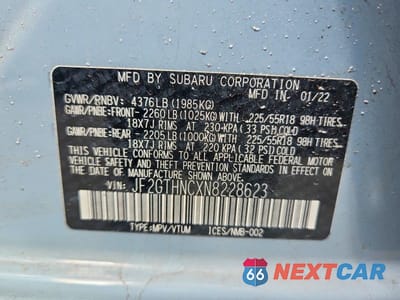 Zdjęcie 13 z 13 samochodu: 2022 SUBARU CROSSTREK LIMITED VIN:JF2GTHNCXN8228623 - miniatura