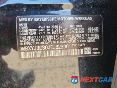 Zdjęcie 13 z 13 samochodu: 2018 BMW X2 SDRIVE28I VIN:WBXYJ3C30JEJ82300 - miniatura