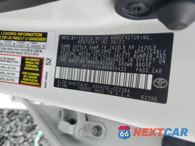Zdjęcie 13 z 13 samochodu: 2024 TOYOTA CAMRY SE VIN:4T1T11AK9RU854423 - miniatura
