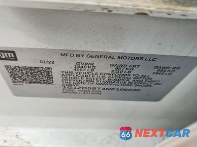 Zdjęcie 12 z 12 samochodu: 2022 CHEVROLET MALIBU LT VIN:1G1ZD5ST4NF106030 - miniatura