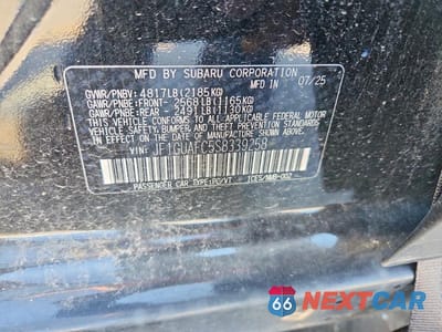 Zdjęcie 12 z 12 samochodu: 2025 SUBARU IMPREZA SPORT VIN:JF1GUAFC5S8339258 - miniatura