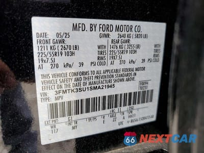 Zdjęcie 13 z 13 samochodu: 2025 FORD MUSTANG MACH-E PREMIUM VIN:3FMTK3SU1SMA21945 - miniatura