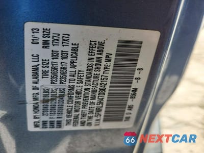 Zdjęcie 13 z 13 samochodu: 2013 HONDA ODYSSEY EX VIN:5FNRL5H47DB042157 - miniatura