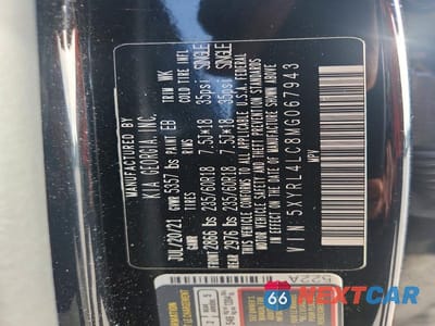Zdjęcie 14 z 14 samochodu: 2021 KIA SORENTO S VIN:5XYRL4LC8MG067943 - miniatura