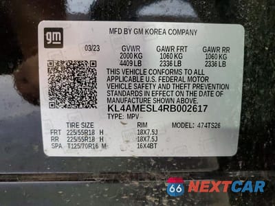 Zdjęcie 13 z 13 samochodu: 2024 BUICK ENCORE GX SPORT TOURING VIN:KL4AMESL4RB002617 - miniatura