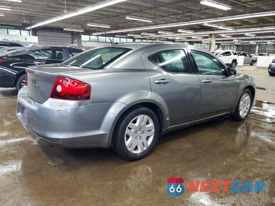 Trzecie zdjęcie samochodu z tyłu: 2012 DODGE AVENGER SE VIN:1C3CDZAB0CN310893 - miniatura