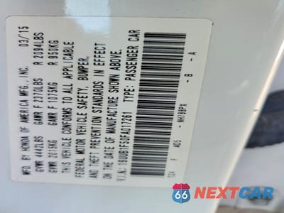 Zdjęcie 12 z 12 samochodu: 2015 ACURA TLX TECH VIN:19UUB1F50FA017261 - miniatura