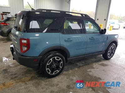 Trzecie zdjęcie samochodu z tyłu: 2022 FORD BRONCO SPORT OUTER BANKS VIN:3FMCR9C66NRD66345 - miniatura