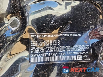 Zdjęcie 12 z 12 samochodu: 2024 BMW 330XI VIN:3MW89FF01R8E17386 - miniatura