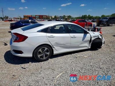 Trzecie zdjęcie samochodu z tyłu: 2019 HONDA CIVIC LX VIN:19XFC2F64KE003812 - miniatura