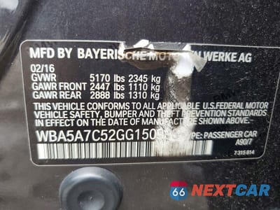 Zdjęcie 12 z 12 samochodu: 2016 BMW 528 XI VIN:WBA5A7C52GG150936 - miniatura