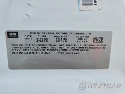 Zdjęcie 12 z 12 samochodu: 2012 CHEVROLET IMPALA LTZ VIN:2G1WC5E37C1331967 - miniatura