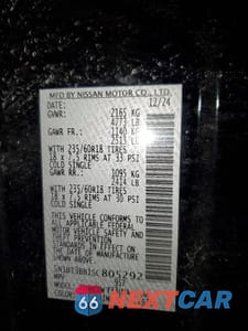 Zdjęcie 13 z 13 samochodu: 2025 NISSAN ROGUE SV VIN:5N1BT3BB1SC805292 - miniatura