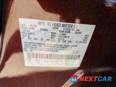 Zdjęcie 13 z 13 samochodu: 2009 FORD EDGE SEL VIN:2FMDK48C99BB06181 - miniatura