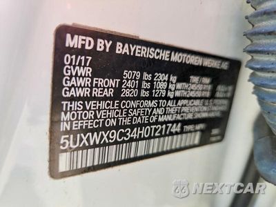 Zdjęcie 14 z 14 samochodu: 2017 BMW X3 XDRIVE28I VIN:5UXWX9C34H0T21744 - miniatura