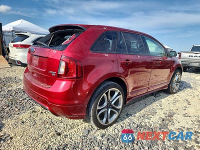 Trzecie zdjęcie samochodu z tyłu: 2014 FORD EDGE SPORT VIN:2FMDK4AK5EBB55471 - miniatura