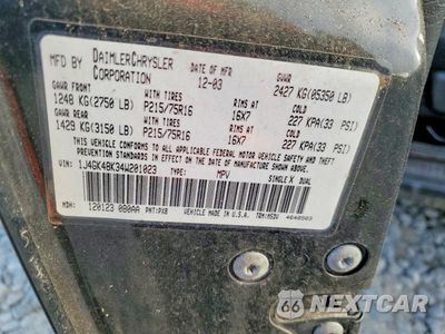 Zdjęcie 25 z 26 samochodu: 2004 JEEP LIBERTY SPORT VIN:1J4GK48K34W201023 - miniatura