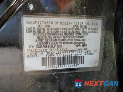 Zdjęcie 12 z 12 samochodu: 2025 NISSAN KICKS S VIN:3N8AP6BB4SL314357 - miniatura