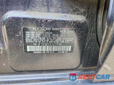 Zdjęcie 13 z 13 samochodu: 2012 SUBARU IMPREZA PREMIUM VIN:JF1GPAC69CH219146 - miniatura