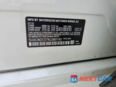 Zdjęcie 13 z 13 samochodu: 2019 BMW X7 XDRIVE40I VIN:5UXCW2C57KL089743 - miniatura