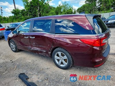 Drugie zdjęcie samochodu z przodu: 2019 HONDA ODYSSEY EX VIN:5FNRL6H52KB012320 - miniatura