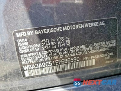 Zdjęcie 13 z 13 samochodu: 2014 BMW 335 I VIN:WBA3A9C51EF686590 - miniatura