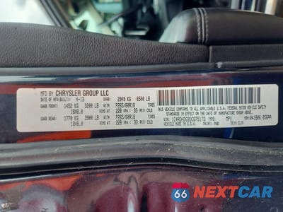 Zdjęcie 13 z 13 samochodu: 2013 DODGE DURANGO CREW VIN:1C4RDHDG9DC675173 - miniatura