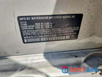 Zdjęcie 12 z 12 samochodu: 2020 BMW M340I VIN:WBA5U7C04LFH37458 - miniatura
