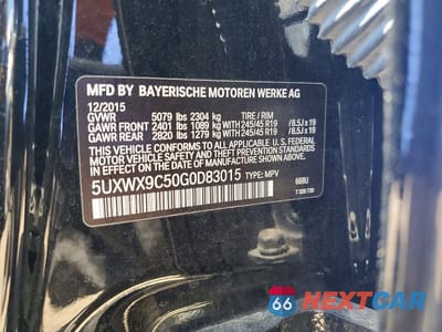Zdjęcie 13 z 13 samochodu: 2016 BMW X3 XDRIVE28I VIN:5UXWX9C50G0D83015 - miniatura