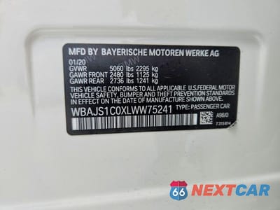 Zdjęcie 13 z 13 samochodu: 2020 BMW 540 I VIN:WBAJS1C0XLWW75241 - miniatura