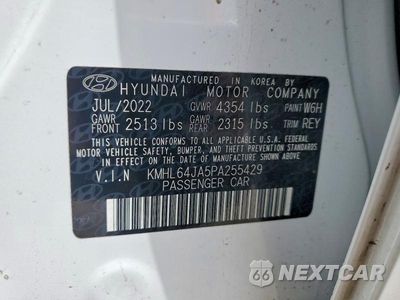 Zdjęcie 12 z 12 samochodu: 2023 HYUNDAI SONATA SEL VIN:KMHL64JA5PA255429 - miniatura
