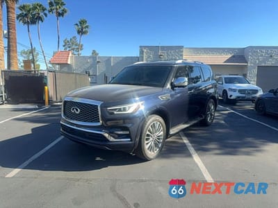 Drugie zdjęcie samochodu z przodu: 2019 INFINITI QX80 LUXE VIN:JN8AZ2NF8K9685855 - miniatura