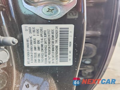 Zdjęcie 12 z 12 samochodu: 2013 HONDA CIVIC EXL VIN:2HGFB2F90DH535483 - miniatura