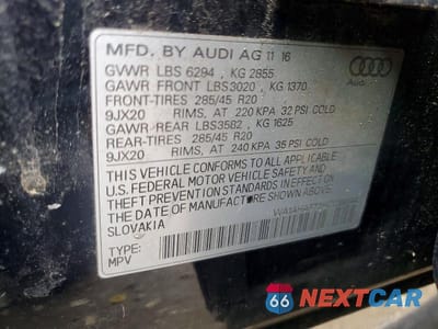 Zdjęcie 13 z 13 samochodu: 2017 AUDI Q7 PREMIUM VIN:WA1AHAF73HD038344 - miniatura