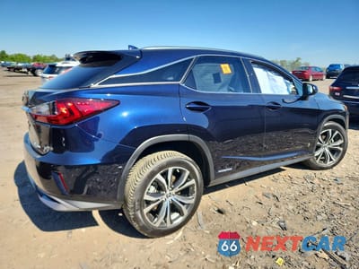 Trzecie zdjęcie samochodu z tyłu: 2019 LEXUS RX 450H BASE VIN:2T2BGMCA6KC034724 - miniatura
