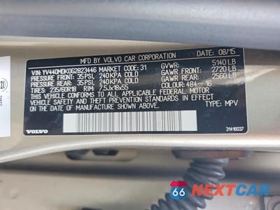 Zdjęcie 12 z 12 samochodu: 2016 VOLVO XC60 T5 PREMIER VIN:YV440MDK0G2823446 - miniatura