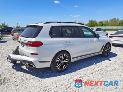 Trzecie zdjęcie samochodu z tyłu: 2019 BMW X7 XDRIVE50I VIN:5UXCX4C55KLS37719 - miniatura