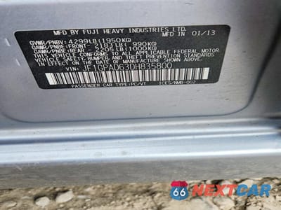 Zdjęcie 13 z 13 samochodu: 2013 SUBARU IMPREZA PREMIUM VIN:JF1GPAD63DH835800 - miniatura