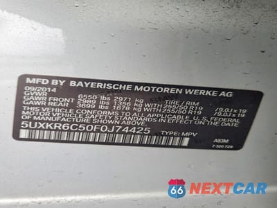 Zdjęcie 14 z 14 samochodu: 2015 BMW X5 XDRIVE50I VIN:5UXKR6C50F0J74425 - miniatura