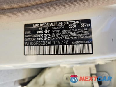 Zdjęcie 13 z 13 samochodu: 2010 MERCEDES-BENZ C 300 VIN:WDDGF5EB6AR119226 - miniatura