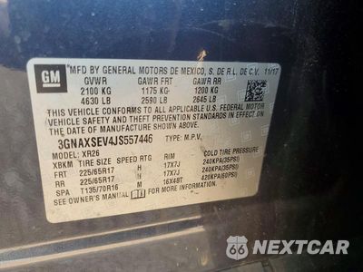 Zdjęcie 14 z 14 samochodu: 2018 CHEVROLET EQUINOX LT VIN:3GNAXSEV4JS557446 - miniatura