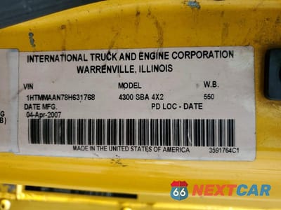 Zdjęcie 10 z 10 samochodu: 2008 INTERNATIONAL 4000 4300 - BOX TRUCK VIN:1HTMMAAN78H631768 - miniatura