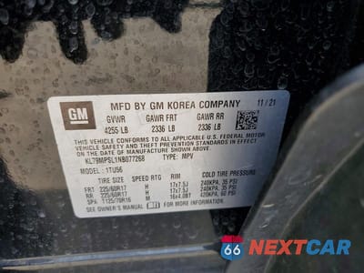 Zdjęcie 12 z 12 samochodu: 2022 CHEVROLET TRAILBLAZER LT VIN:KL79MPSL1NB077268 - miniatura
