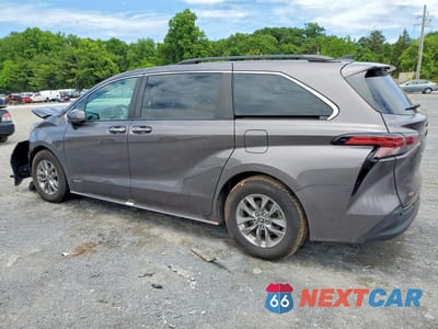 Drugie zdjęcie samochodu z przodu: 2021 TOYOTA SIENNA XLE VIN:5TDYRKEC1MS025368 - miniatura