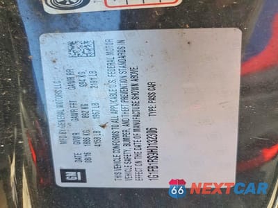Zdjęcie 12 z 12 samochodu: 2017 CHEVROLET CAMARO LT VIN:1G1FB1RS9H0132306 - miniatura