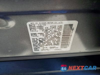 Zdjęcie 13 z 13 samochodu: 2020 NISSAN ROGUE S VIN:JN8AT2MV2LW137959 - miniatura