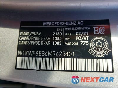 Zdjęcie 12 z 12 samochodu: 2021 MERCEDES-BENZ C 300 4MATIC VIN:W1KWF8EB6MR625401 - miniatura