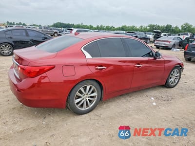 Trzecie zdjęcie samochodu z tyłu: 2014 INFINITI Q50 BASE VIN:JN1BV7AP7EM672932 - miniatura